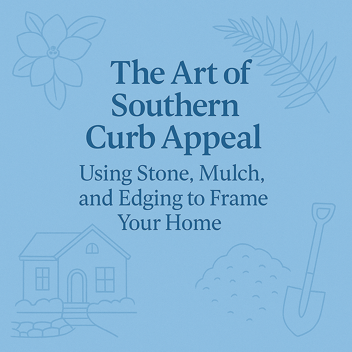The Art of Southern Curb Appeal: Using Stone, Mulch, and Edging to Frame Your Home
